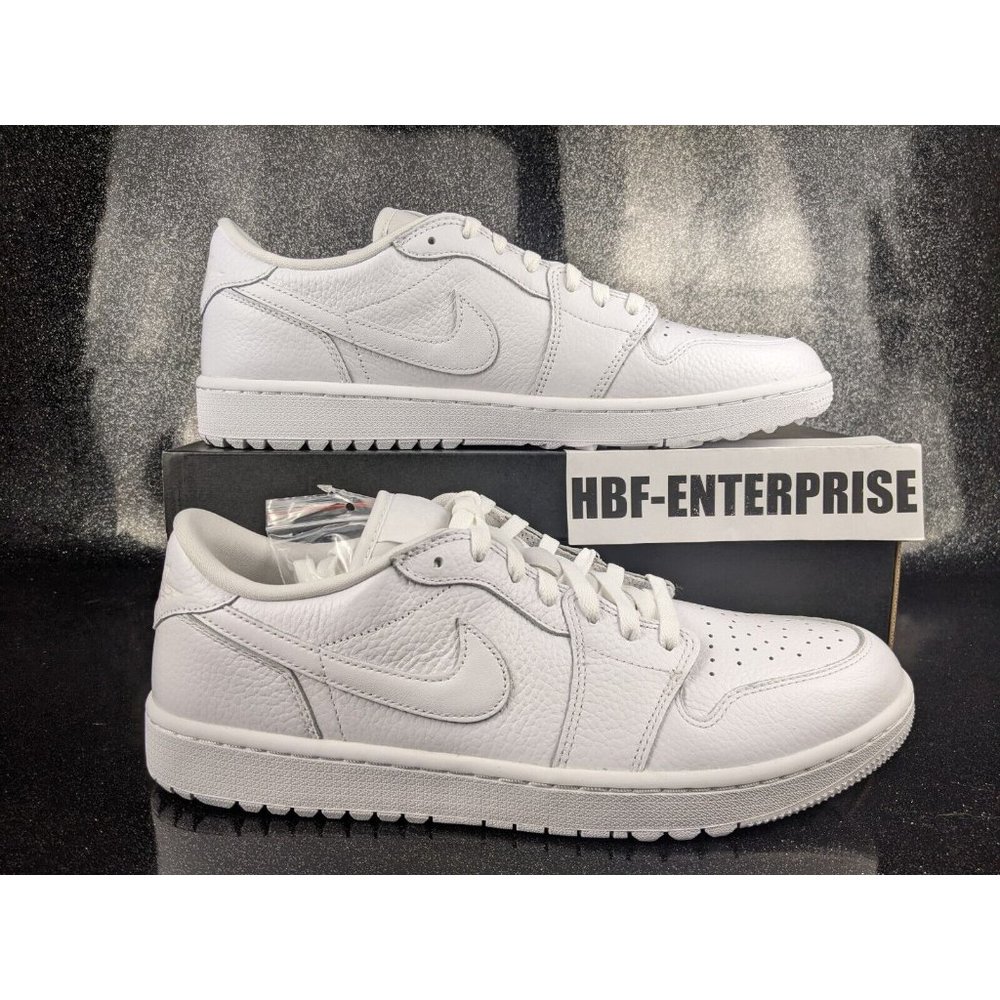 Nike Air Jordan 1 Low Golf Triple White Men's Size 13 NIB